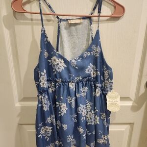 Altar'd State Womens medium blue floral
